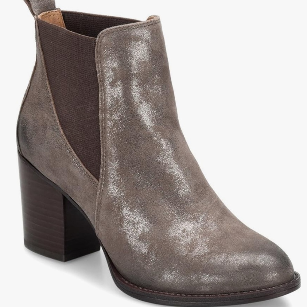 Sofft Women's Welling Distressed Foil Suede Ankle Boots